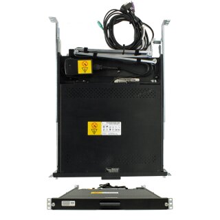 EMC 091-000-091 15 Zoll KVM Rack Console mit US Keyboard