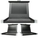 EMC 091-000-091 15 Zoll KVM Rack Console mit US Keyboard