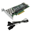 HP Smart Array P410 6Gb SAS RAID Controller 256MB +SAS/SATA Kabel 462919-001 LP