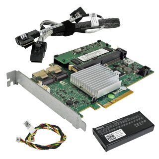 DELL PERC H700 6 Gb/s PCI-E x8 512 MB SAS RAID Controller 0KK67X + BBU + Kabel