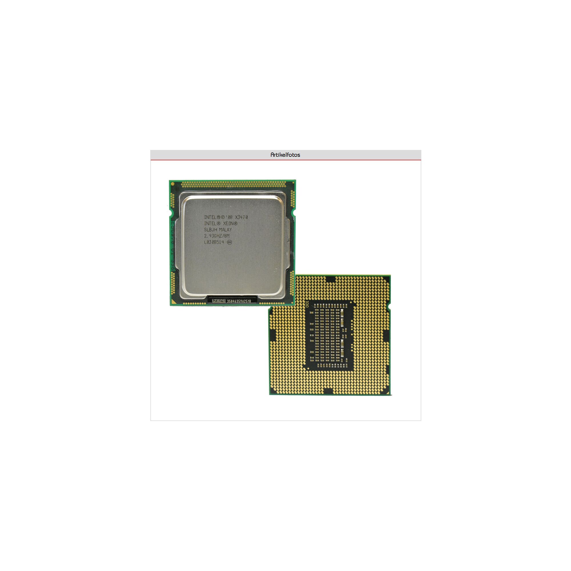 Intel Xeon Processor X3460 8MB Cache, 2.83 GHz Quad Core LGA1156 SLBJK ...