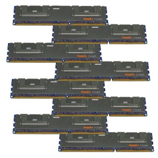 64 GB Hynix 8x 8 GB PC3L-10600R 2Rx4 ECC RAM REG ECC DDR3 647650-071 mit ALU