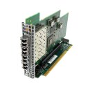 IBM PMC Quad-Port 8Gb SFP+ FC PCIe x8 Netzwerkkarte 31P1334 + Riser Card 43V7066