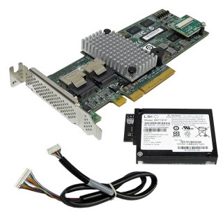LSI MR 9260-8i RAID Controller L3-25121-70A +Battery Pack MR iBBU08 LP