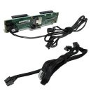 IBM x3550 M4 x3250 M5 4-Slot SAS 2.5" HDD Backplane Board 90Y4336 + 2x Kabel