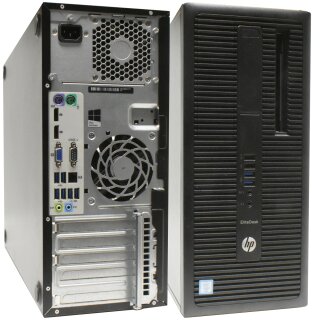 HP EliteDesk 800 G2 TWR PC i5-6500 CPU 4C 3.20GHz 8GB DDR4 RAM 128GB SSD 2.5 Zoll 500GB SATA 3.5 Zoll HDD#
