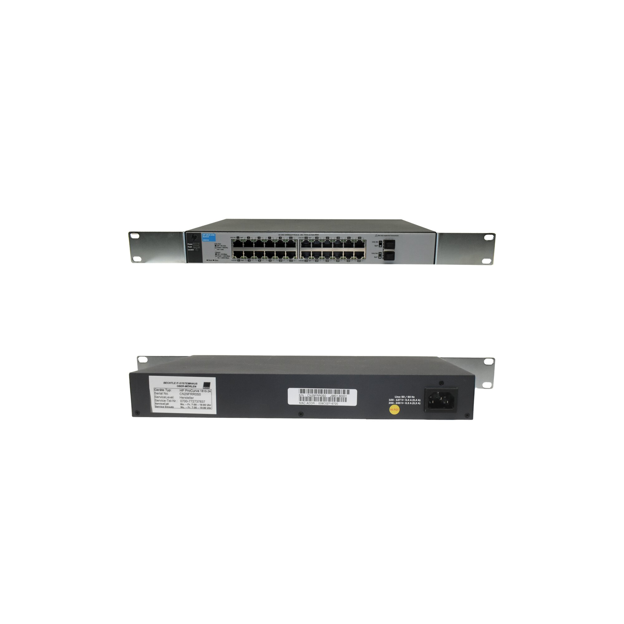 HP 1810-24G Switch J9803A（ 01） HP Procurve J9803A 1810-24G 24 Port Gigabit Switch | eBay