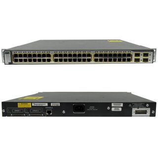 Cisco Catalyst WS-C3750-48PS-S 48-Port PoE Fast Ethernet Switch 4 x SFP