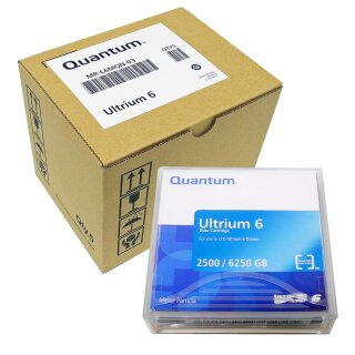 Quantum Ultrium 6 MR-L6MQN-03 2.5/6.25TB Datenkassette LTO Ultrium 6 Drives neu