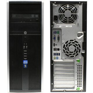 HP Compaq Elite 8300 CMT PC Intel i5-3470 CPU 3.20GHz 16GB DDR3 RAM 500 GB HDD DVD-RW Win10 Pro