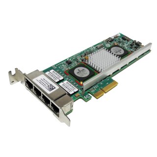 Dell 5709 BroadCom NetXtreme II 4-Port Gigabit Ethernet PCIe x4 Netzwerkkarte 0P736R