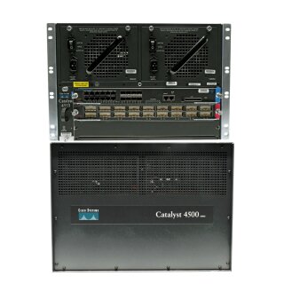Cisco WS-C4503 Switch Chassis WS-C4503 WS-X4418-GB WS-X4013+TS Supervisor II Plus-TS Module 2x AA22900