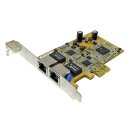 Exsys EX-6072 Dual-Port Gigabit Ethernet PCI-Express x1 Netzwerkkarte