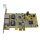 Exsys EX-6072 Dual-Port Gigabit Ethernet PCI-Express x1 Netzwerkkarte