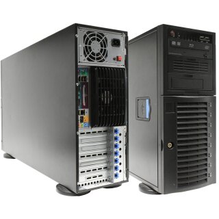 Supermicro CSE-743 7046A-T 4U Tower Server X8DAi Rev 1.2 2x X5650 6C 2.66GHz 24GB RAM 500GB HDD K2000 BDC-202 SAS743TQ 8x LFF