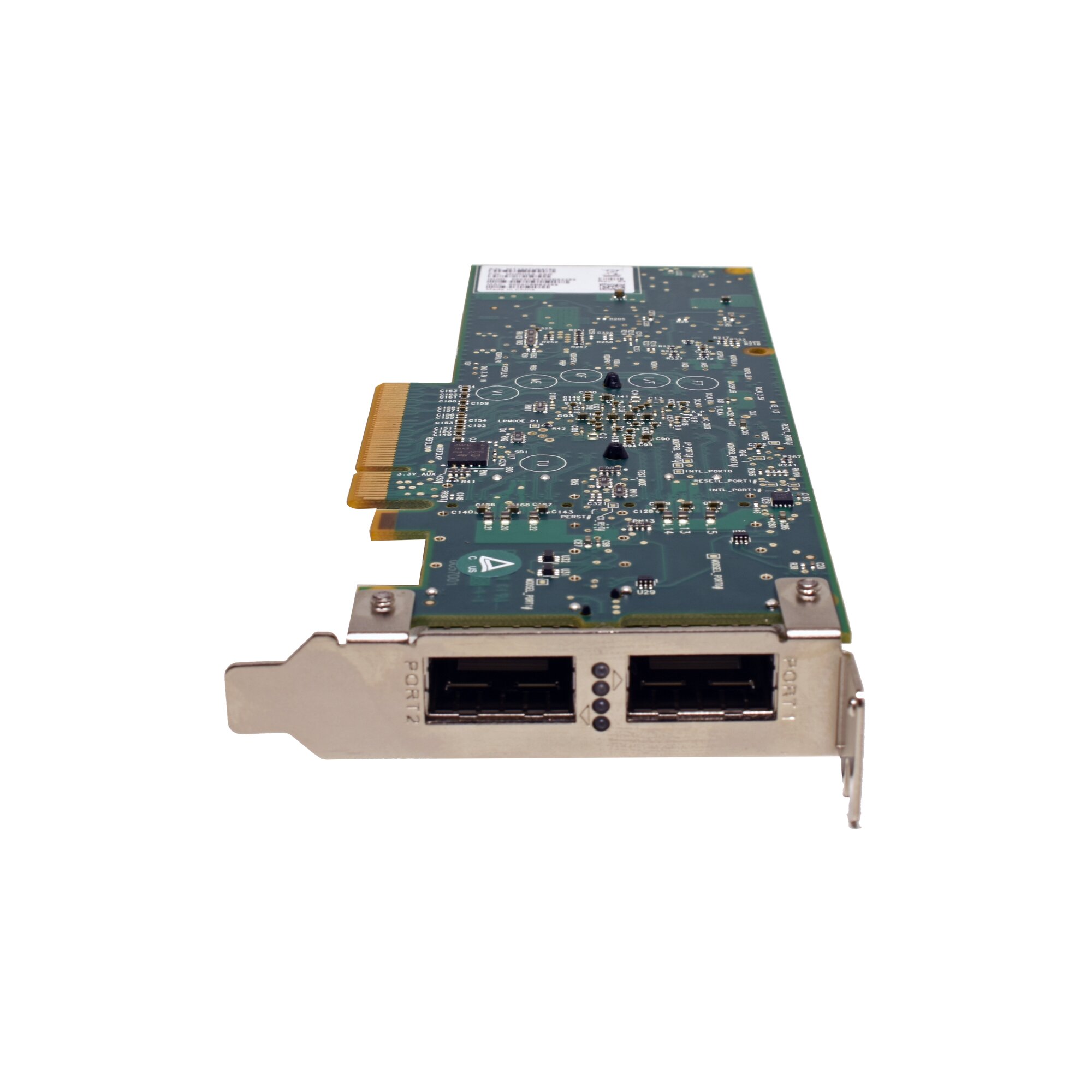 Mellanox MHRH2A-XSR Dual Port QSFP 20Gb/s InfiniBand PCIe x8 Server ...