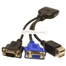 HP 409496-001 Local I/O KVM SUV Diagnostic Cable neu OVP USB VGA 36-Pin c3000 c7000 BL460c BL480c BL685c BL860c BL870c