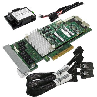 Fujitsu Primergy D3116-C26 6Gb PCIe x8 1GB SAS RAID Controller +BBU +2x Kabel LP