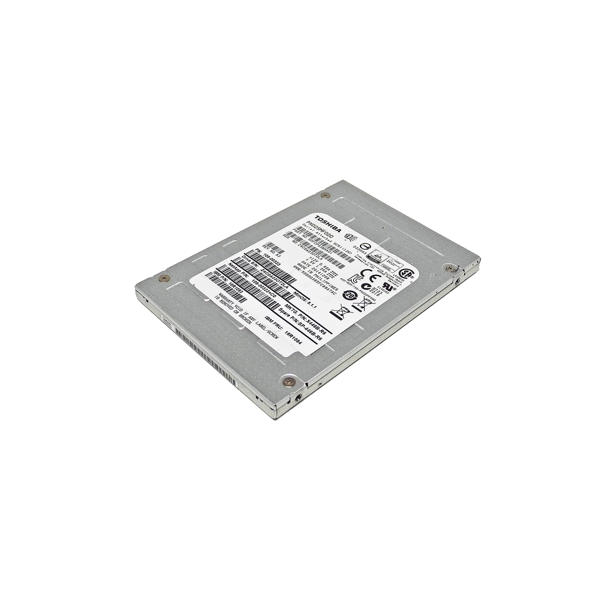 IBM Toshiba PX02SMF020 200GB SAS 12Gbps 2.5 Solid State Drive SSD ...
