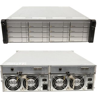 Symantec System Storage 16EB JX30 3U 174724X 2x 6G Controller GP-0839-01 16x Bays 3.5 Zoll LFF 16x Caddys