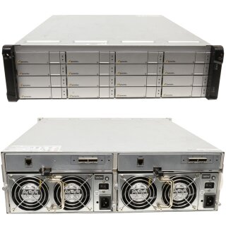 Symantec System Storage 16EB JX30 3U 174724X 2x 6G Controller GP-0839-01 16x Bays 3.5 Zoll LFF 16x Caddys