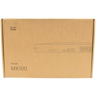 Cisco Meraki MX100-HW Firewall Cloud Managed Security Appliance 750 Mbps