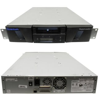 Quantum L700 SuperLoader 3 Tape Autolader EC-LFDWA-YF Drive Type LTO-3 2x SCSI 8 Slots 1 Magazine 2U 2HE