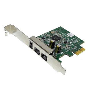 DELL DPWC200 91WRC PCI-Express x1 2x 1394B 1x 1394A Firewire Karte 00HTTT