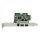 DELL DPWC200 91WRC PCI-Express x1 2x 1394B 1x 1394A Firewire Karte 00HTTT