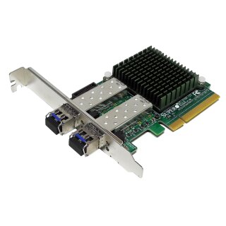 Supermicro AOC-STGN-I2S Dual-Port PCIe x8 10Gbit FC Network Adapter FP +2x 10Gb SFP+