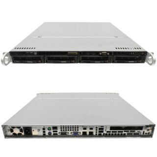 Supermicro CSE-813M 1U Rack Server X8DTL-iF 2x E5606 2,13GHz 16GB RAM 4 Bay 3,5"