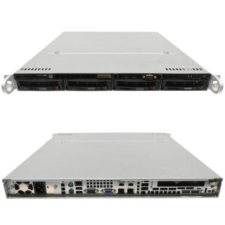 Supermicro CSE-813M 1U Rack Server X8DTL-iF 2x L5520 Quad-Core 2,26GHz 16GB RAM 4 Bay 3,5"