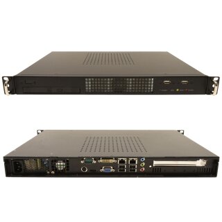 MSI mini ITX Mainboard IM-LM3681-GM45 Core Duo P7350 CPU 4G PC2 RAM DVD-RW HDMI DVI-D 1U 1HE 19 Zoll