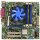 Intel PC Mainboard DB75EN LGA1155 no CPU no RAM PC3 Heatsink Fan Kühler I/O Shield micro ATX