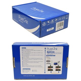 PureLink PT-E-HD10 Puretools HDMI over Cat Extender 40m 2-way IR new neu