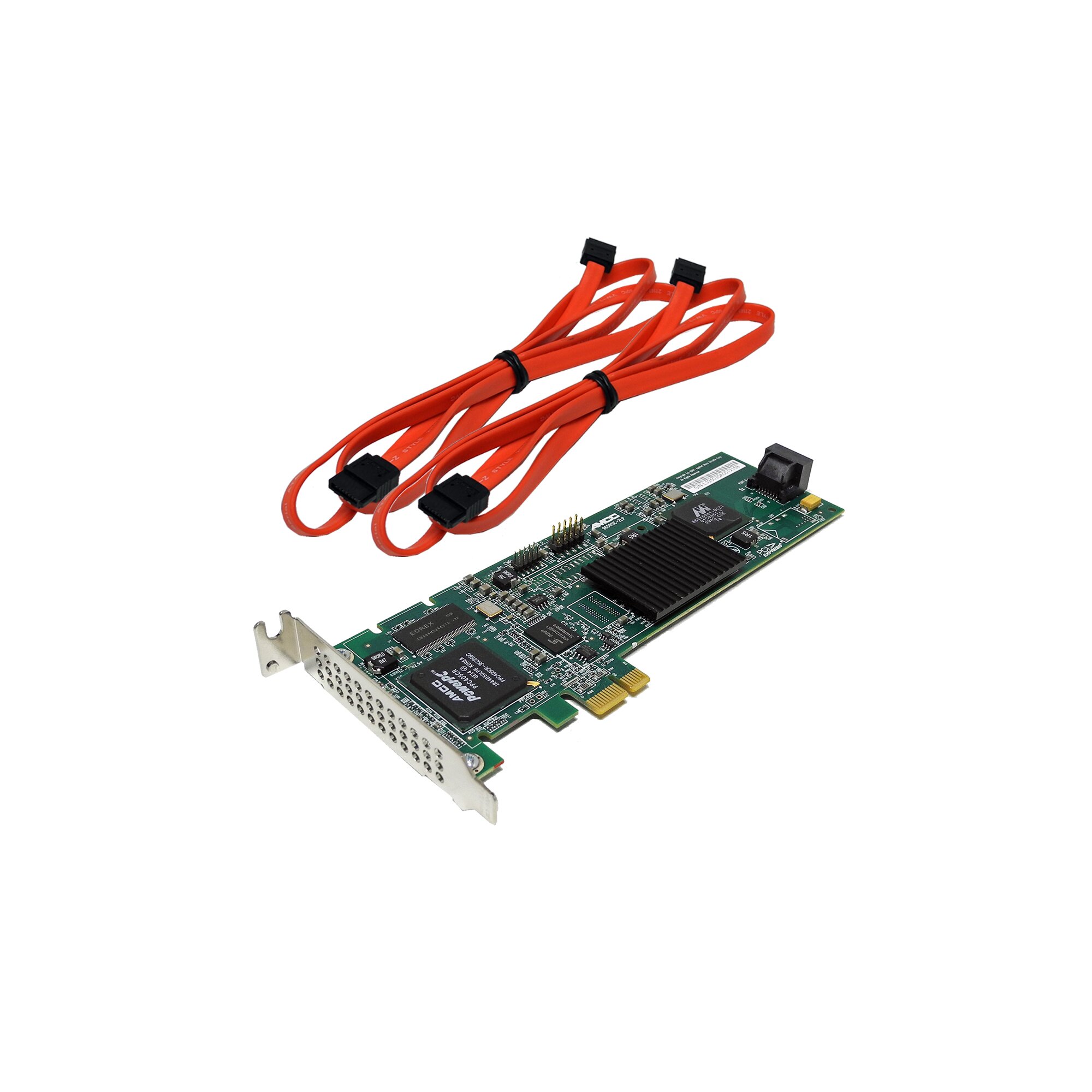 AMCC 3ware 9650SE2LP SATARAID Controller + 2x SATA Kabel 700325023B