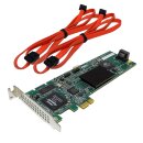 AMCC 3ware 9650SE-2LP SATA-RAID Controller + 2x SATA...