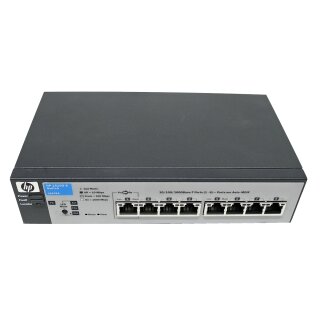 HP 1810G-8 J9449A 8-Port Gigabit Ethernet Switch J9449-60101 ohne Netzteil