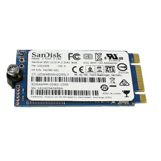 SanDisk SSD U110 M.2 2242 8GB SATA 6Gb/s MLC Solid State Drive HP 742783-001