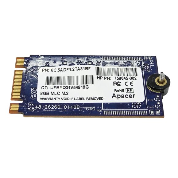 Apacer HP 8GB MLC M.2 SATA 6Gb s Solid State Drive Card 922346 001