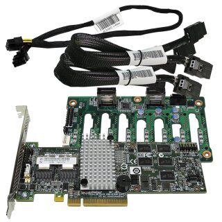 LSI Lenovo MR 9260-8i 6 Gb/s PCIe x8 RAID Controller + Backplane + Kabel 03X3744