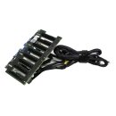 DELL 0J2C2D SAS Backplane 8 x 2.5” für PowerEdge R720 R820  + Kabel