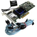 Adaptec ASR-6805 512MB 6Gb SAS/SATA RAID Controller TCA-00320-02-C LP +BBU+Kabel