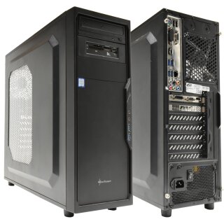 ONE Tower PC GA-B150M-D3H Motherboard i7-6700 CPU 16GB PC4 RAM 500GB SSD GeForce GT 730 DVD-RW Win 10 Pro