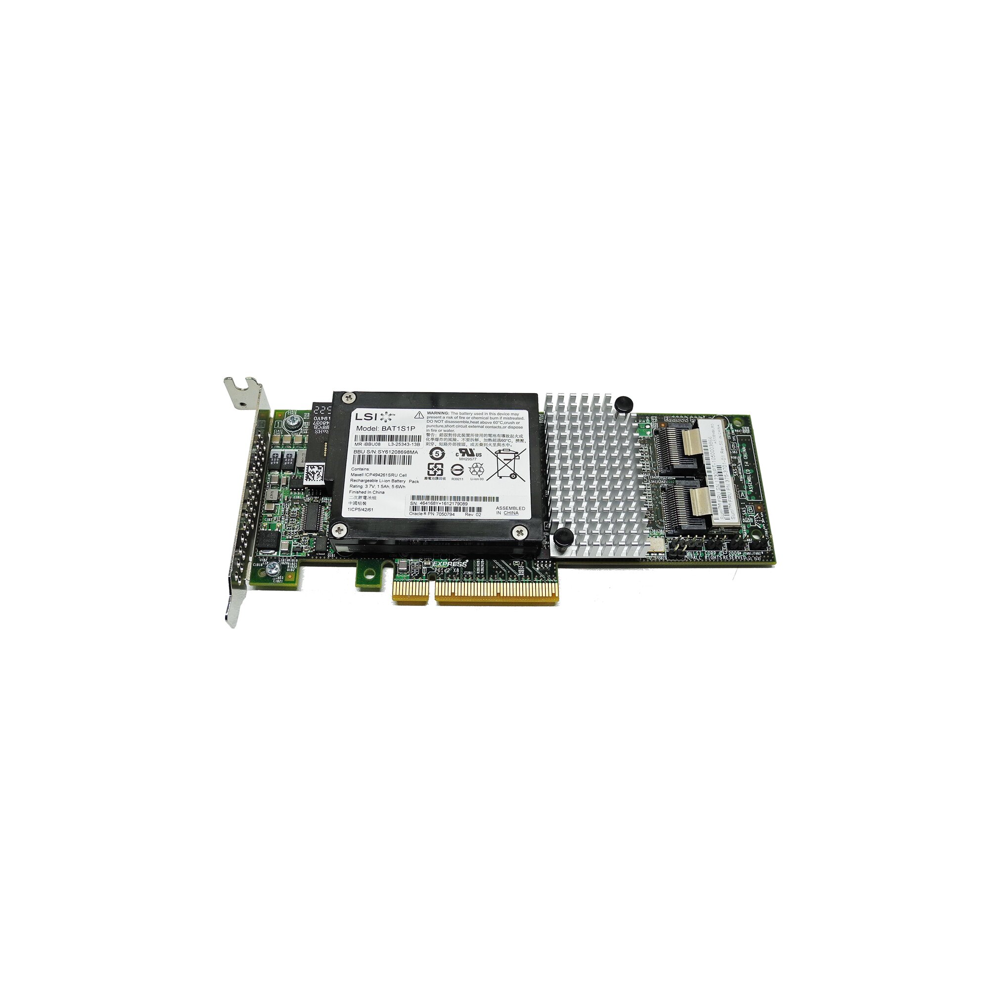 LSI MR SAS92618i 6 Gb/s PCIe x8 SAS/SATA RAID Controller L32523915A
