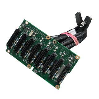 IBM x3650 M4  8-Slot SAS 2.5" HDD Backplane Board 94Y7751 + 4x Kabel