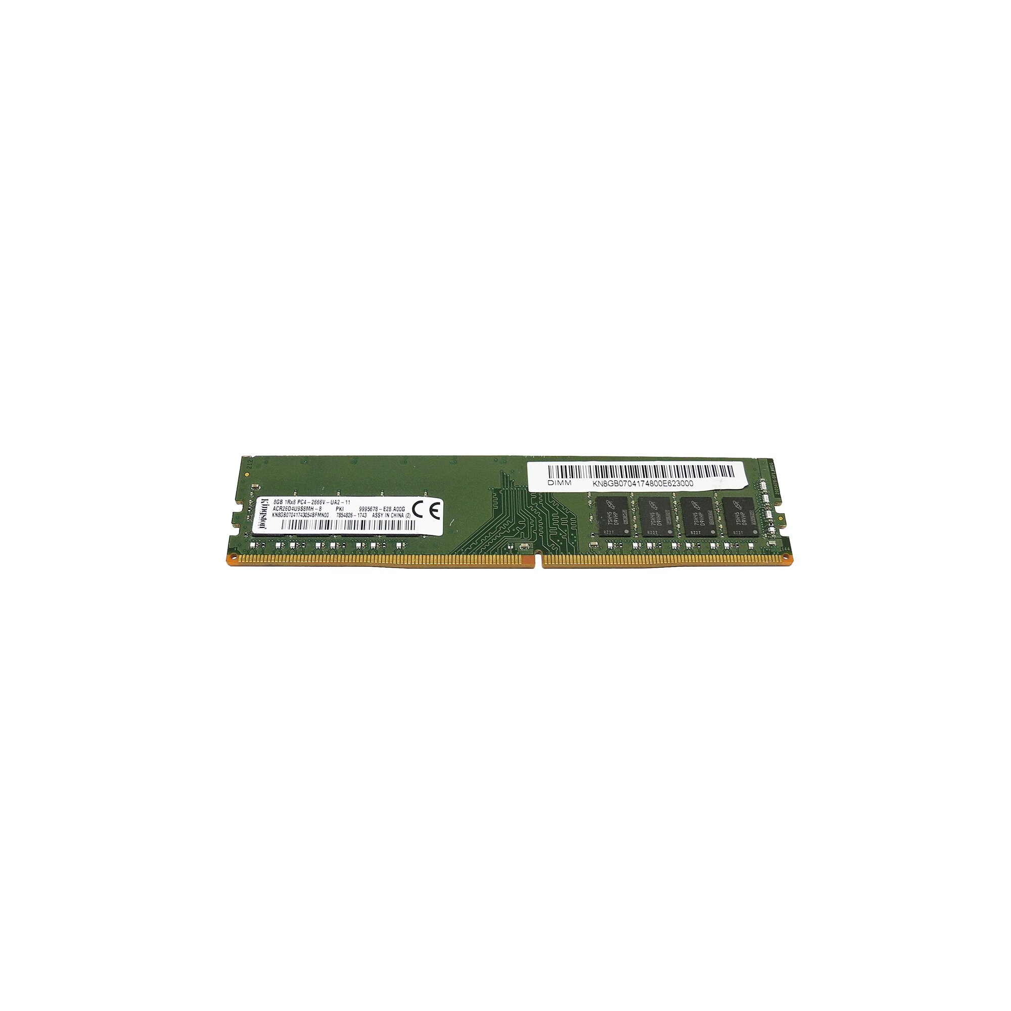 Kingston 8GB 1Rx8 PC4-2666V DDR4-21300 ACR26D4U9S8MH-8 Desktop RAM ...