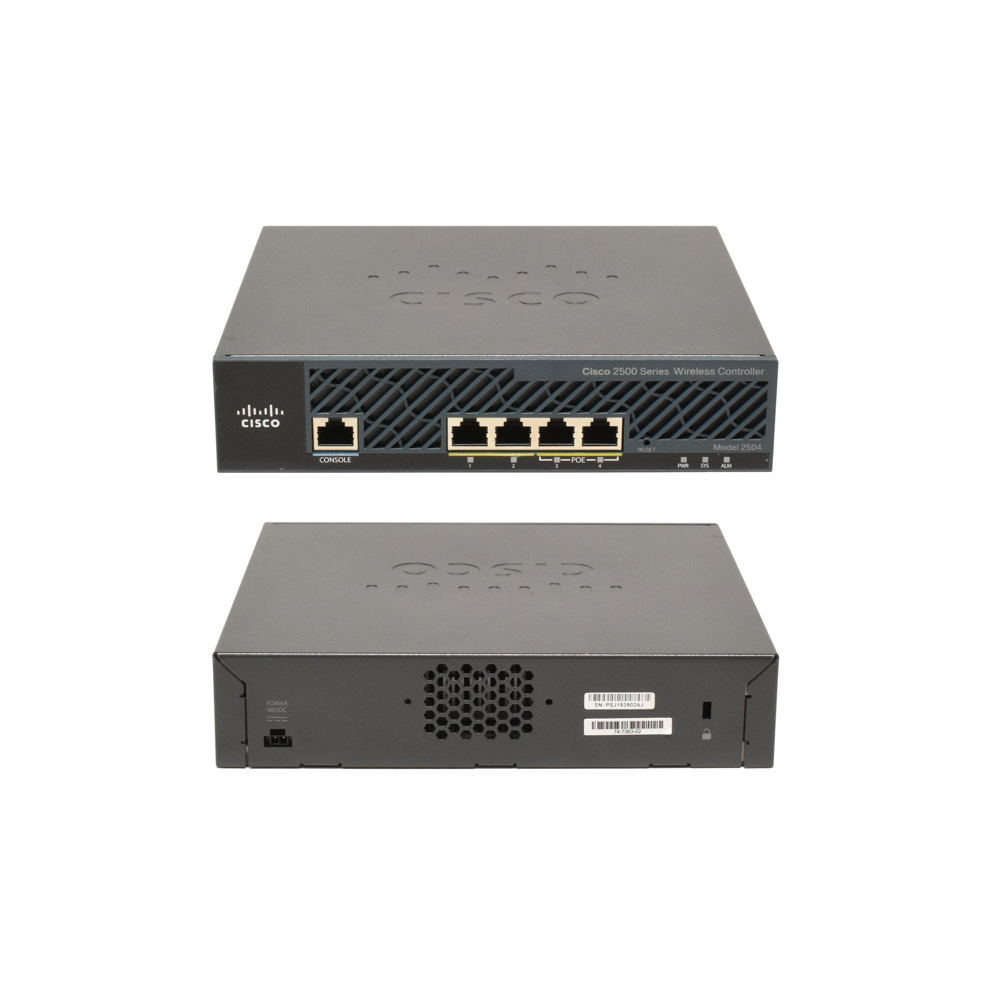 Cisco AIR-CT2504-K9 4-Port RJ-45 GE Wireless Controller 2x POE Port no ...