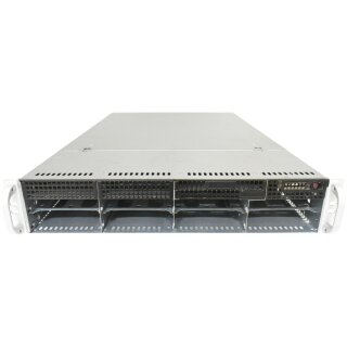 Supermicro CSE825 X9DRH-iTF Rev.1.02  ohne CPU ohne RAM 2x Kühler Backplane SAS825TQ 8Bay 3,5"