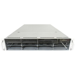 Supermicro CSE825 X9DRH-7F Rev.1.01  ohne CPU ohne RAM 1x Kühler Backplane SAS825TQ 8Bay 3,5"